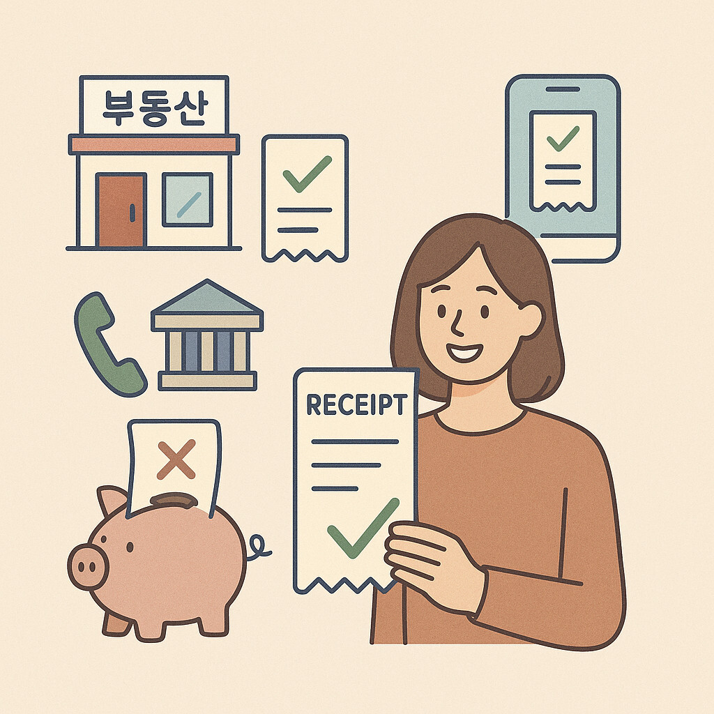 (이모저모)부동산 중개수수료, 꼭 현금영수증 발급 받아야 하는 이유와 확인 방법 2 체크포인트